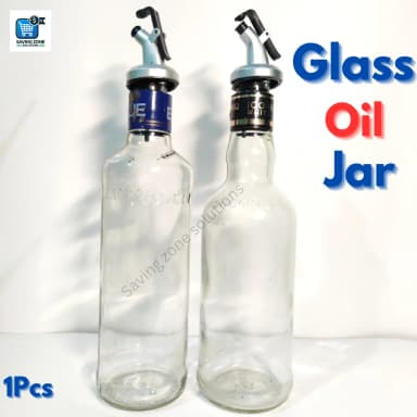 375ml Crystal Clear Square Shaped Glass Oil Dispenser Bottle with Lever Release Stopper Snap Flip Top Lid Bottle for Olive Oil Vinegar