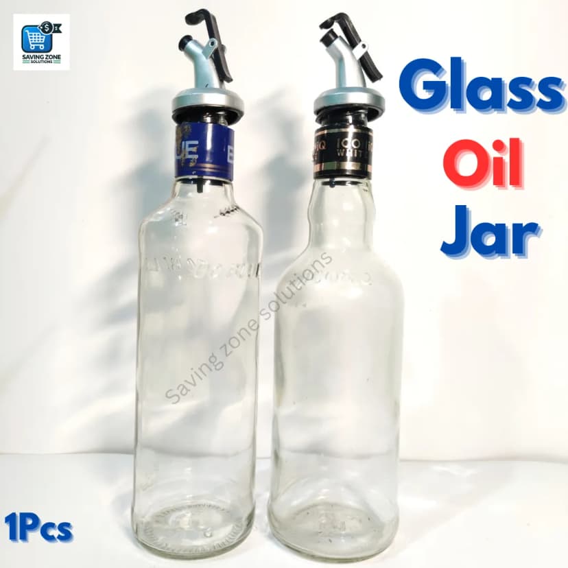Image of 375ml Crystal Clear Square Shaped Glass Oil Dispenser Bottle with Lever Release Stopper Snap Flip Top Lid Bottle for Olive Oil Vinegar