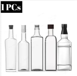1000 ml Illumination Glass Bottle Elegant and Functional Glass Bottle for Water Glass Bottle Jar Perfect for DIY Crafts and Decoration High Quality Glass Bottle Thumbnail 1