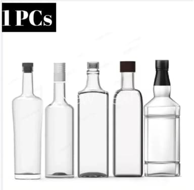1000 ml Illumination Glass Bottle Elegant and Functional Glass Bottle for Water Glass Bottle Jar Perfect for DIY Crafts and Decoration High Quality Glass Bottle