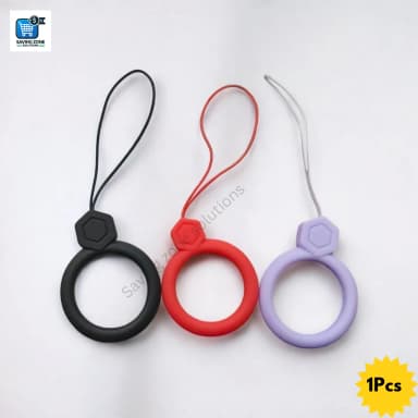 Silicone Circle Finger Ring Buckle Mobile Phone Ring Holder Simple Short Case Lanyard Phone Ring Finger Grip