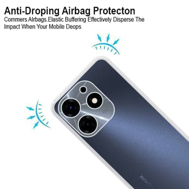For Tecno Spark 10 Pro Transparent Slim Soft Back Case Cover