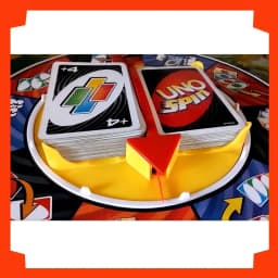 UNO Spin Card Board Game For Family Party Game Ages 6+ Boy child Girl Toy Gift Thumbnail 4
