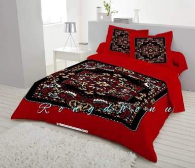 best collection pakiza luxury cotton double size twill panel bed sheet size 7 5 8 5 King size with two pillow cover