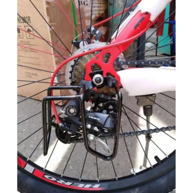 Bicycle Gear Protector Double Rear Derailleur Gear Guard Black