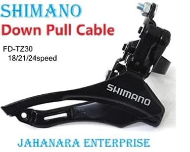 Shimano Front Derailleur Up Lower Pull Wire 31 8mm Mounting Ring TZ30 6 7 8 Speed Bicycle Accessories Bike