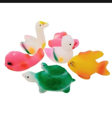 Duck Soft Toys Set Squeeze Sound Duck Toy For Baby 6Pcs