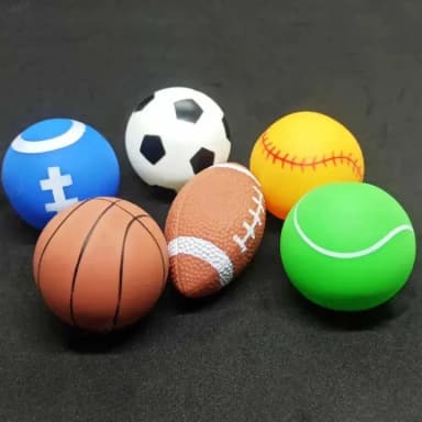 Soft PVC Food Grade Rubber Baby Toys Ball With Whistle Gift Balls Set For Toddlers