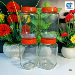Elegant 500 ml Glass Jar Glass Jar for Kitchen Glass Jar Container Premium Storage Preservation Jar Food Storage Glassware Thumbnail 2
