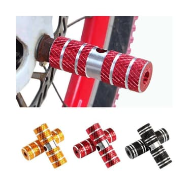2PCS Brand NEW Axle Foot Pegs For BMX Bike Bicycle Cycling All aluminum 6061 alloy coarse diameter of about 2 3CM length of about 7CM New Accessories