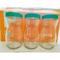 Glassware Food Jar Food Container glass Jar 1000ml 3pcs Thumbnail 1