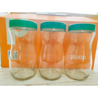 Glassware Food Jar Food Container glass Jar 1000ml 3pcs