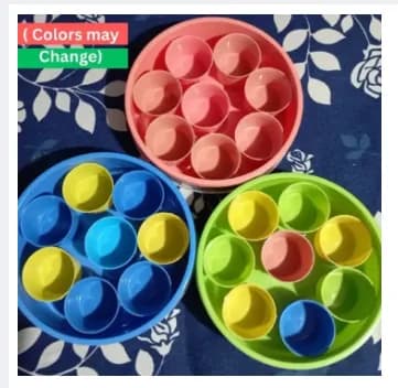 Plastic Masala Box Multicolor 8pcs box