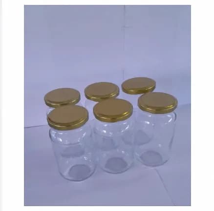 Image of Glass jar kitchen jar 500 gm 6 pcs