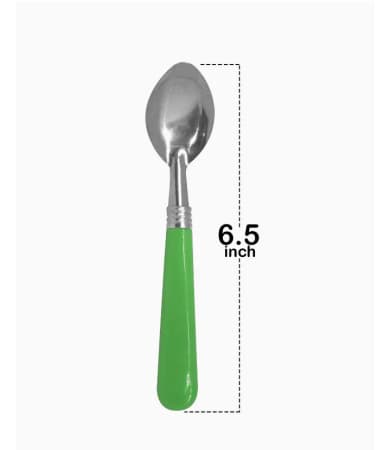 Spoon Set for Dinning Table Spoon for Eating Spoon Set with Plastic Handle 6 pcs