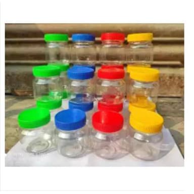 24Pis Plastic Jar 120ml Multicolour