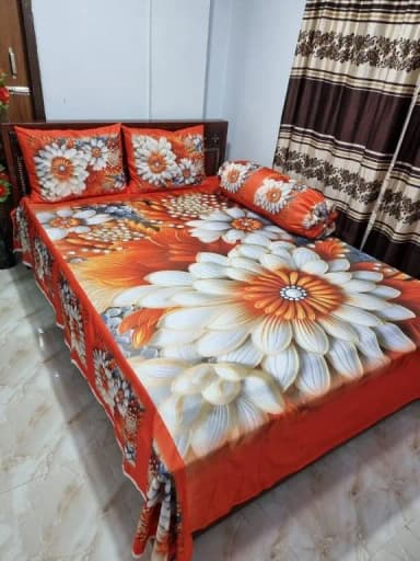 3D premium bed sheet new design size 7 5 8 5 feet King size Korean velvet fabric