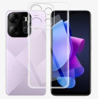 For Tecno Spark Go Pop 7 or Pop 7 Pro 2023 Transparent Slim Soft Back Case Cover