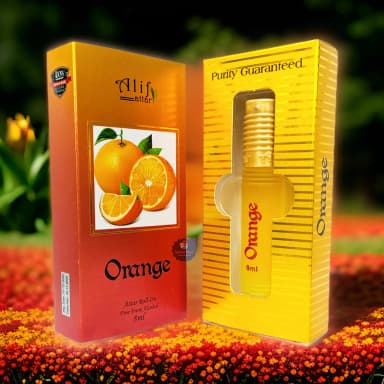 orange Attar by Alif 8ml Roll On Long Lasting Fragrance