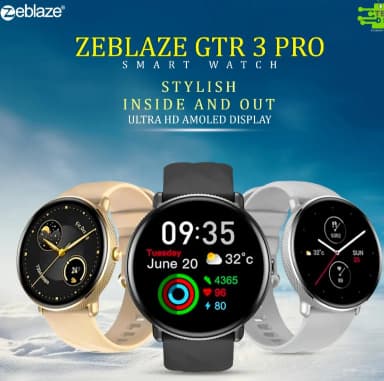 Zeblaze GTR 3 Pro Amoled Display Smart Watch Fitness Wellness Smart Watch