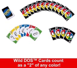Mattel Games Uno DOS 2nd Edition Board Game 110 Cards Thumbnail 4