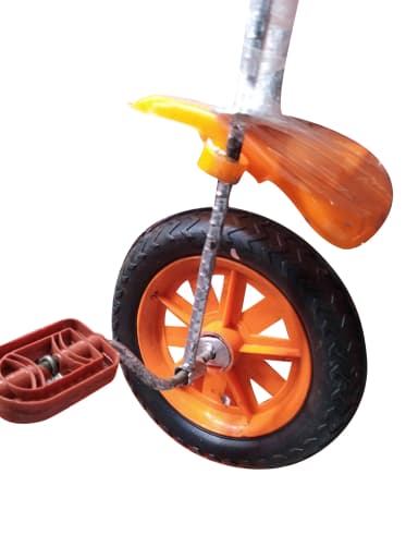 Baby Tricycle Wheel Nylon Front Pedal Wheel With Rod Pedals 1 pc Front Baby Accessories