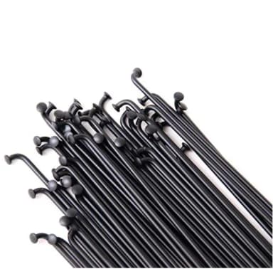 Bike Spokes 26" Any Bicycle Stainless Steel Bicycle Spokes With Nipples 36 pcs Black - সাইকেল