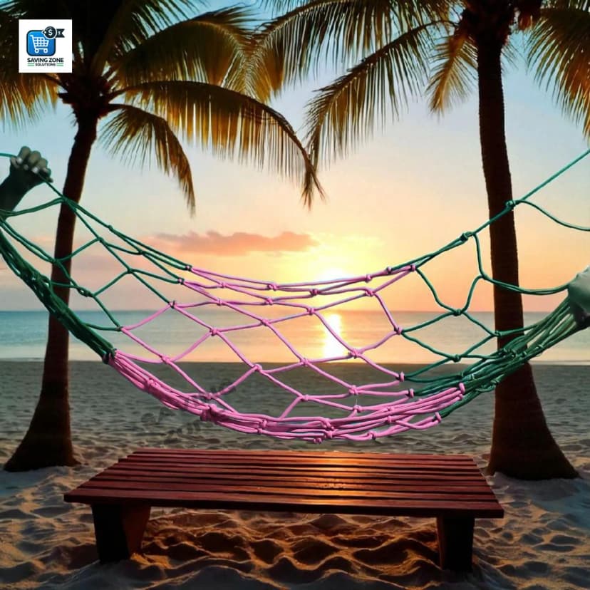 Image of Handmade Rattan Dolna Large Hanging Rope Swing Bed for Adults Babies Multi Purpose Traditional Dulna for Home Garden randomly selected