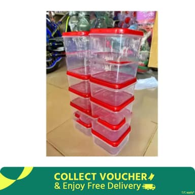 12Pis Colourfull Tifin Box 400ml Quality Full Square
