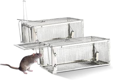 Rat Killer Machine Trap Cage Silver Color