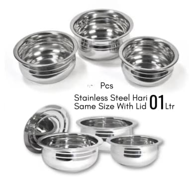 Stainless steel Serving Bowl cooking hari Both in one Steel Pack of 4