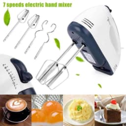 Scarlett 150 Watt Electric Egg Beater Cream Mixer 5 Speed Control Sweep Kitchen Utensils with 4 Stirrers Thumbnail 2