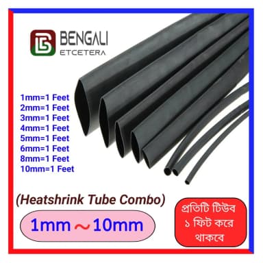 Heatshrink Tube 1mm to 10mm Combo Pack