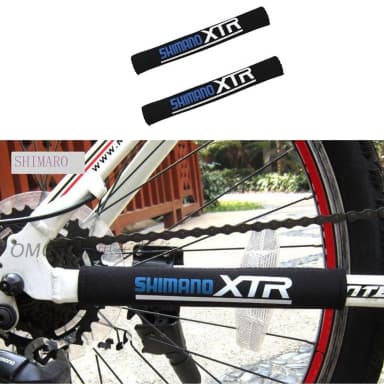 Bicycle Bike Frame Chain Protective Guard Pad Bicycle Accessories Black 1 Pc
