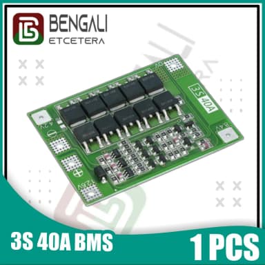 Unique Make 3s 40A Li ion Lithium Battery Charger Protection Board BMS Balance version Innovative Design Expression of Yourself