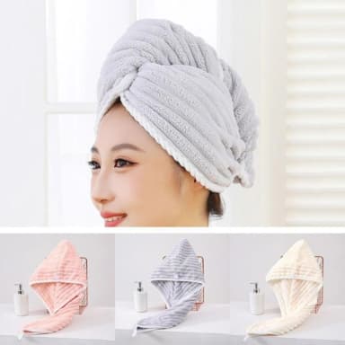 1 pcs Super Absorbent, Quick Drying Hair Towel, Microfiber Hair Dry Cap