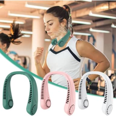 Neck Fan Portable Rechargeable Cooling Neck Fan Personal Neckband Fan