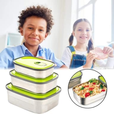 1.1L Rectangle Stainless Steel Food Container/Lunch Box 1 pcs