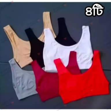 All-Season Comfort - 4 Pieces Semis Bra Genji For Womens And Girls - Best Quality Product good quality
