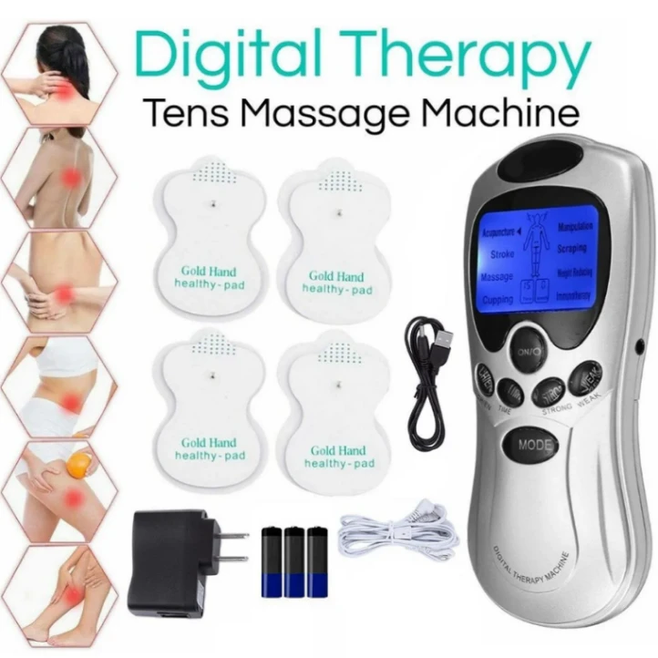 Digital Therapy Machine 4 Pad Therapy Machine Massager Back Pain Relief Slimming Body Acupuncture Pulse Stimulator Massage Body Massager 2