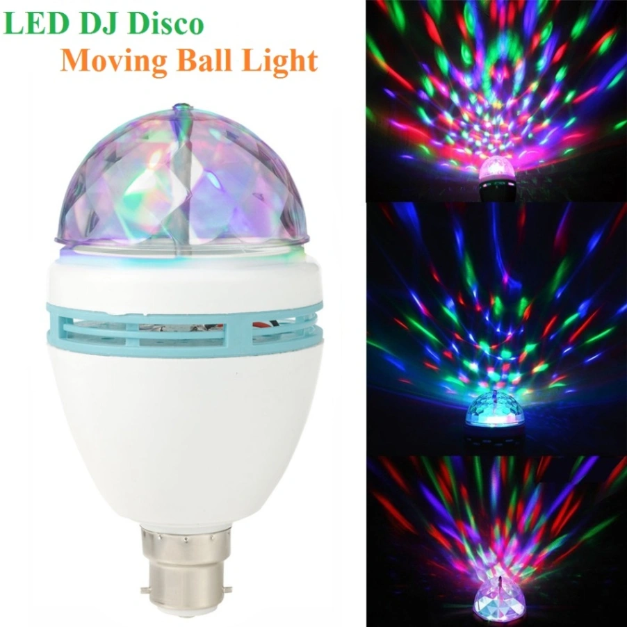 LED DJ Disco Moving Bulb Light Multi-Color 3