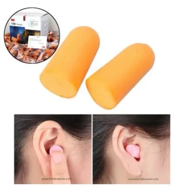 Pu Foam Anti-noise Waterproof Earplugs Soundproof Sleep Earmuffs Good 3M1100 professional noise reduction sound earplugs anti-noise learning to sleep with sleep