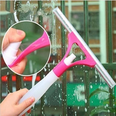 Glass Cleaner Wiper With Spray