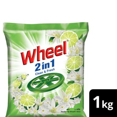 Wheel Washing Powder 2in1 Clean & Fresh 1Kg