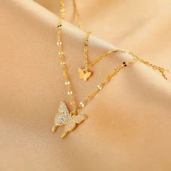 Elegant Butterfly Jewelry Combo Set – Rings, Earrings, Necklace & Bracelets | Trendy Korean-Inspired Accessories for Women & Girl 5