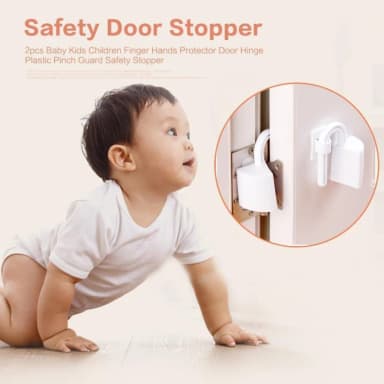 Door Stopper Baby Safety Hinge Guard, Finger Guard Baby Proofing Child Safety Foam Door Stoppers Kids Safety Finger Pinch Hinge Guard Protector