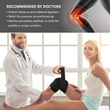 Knee Pain Reducer Knee Pad Adjustable Knee Support Braces for Knee Pain