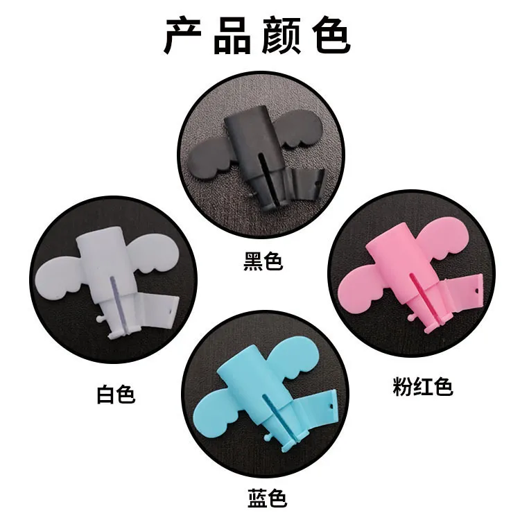 2 Pcs Little Angel Data Cable Connector Protective Cover anti-Breaking Elastic Charger Cable Saver for Data Charging Cables safety 4