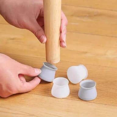 Silicone Chair Leg Round Caps 4Pcs/set