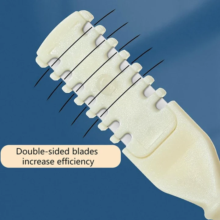 2-in-1 Nasal Hair Cutter | 360 Rotating Nose Hair Trimmer & Manual Ear Picker | Portable Double-Sided Nose & Ear Hair Trimmer 3